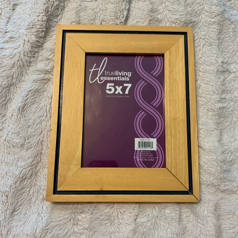 Tan and Black Photo Frame 5x7